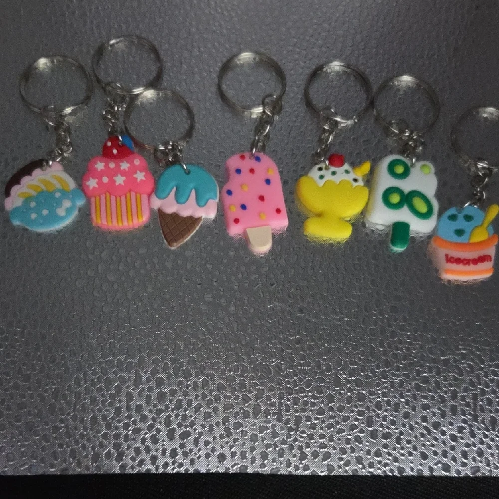 Keychains, Colorful Dessert Set #3 - Picture 1 of 3